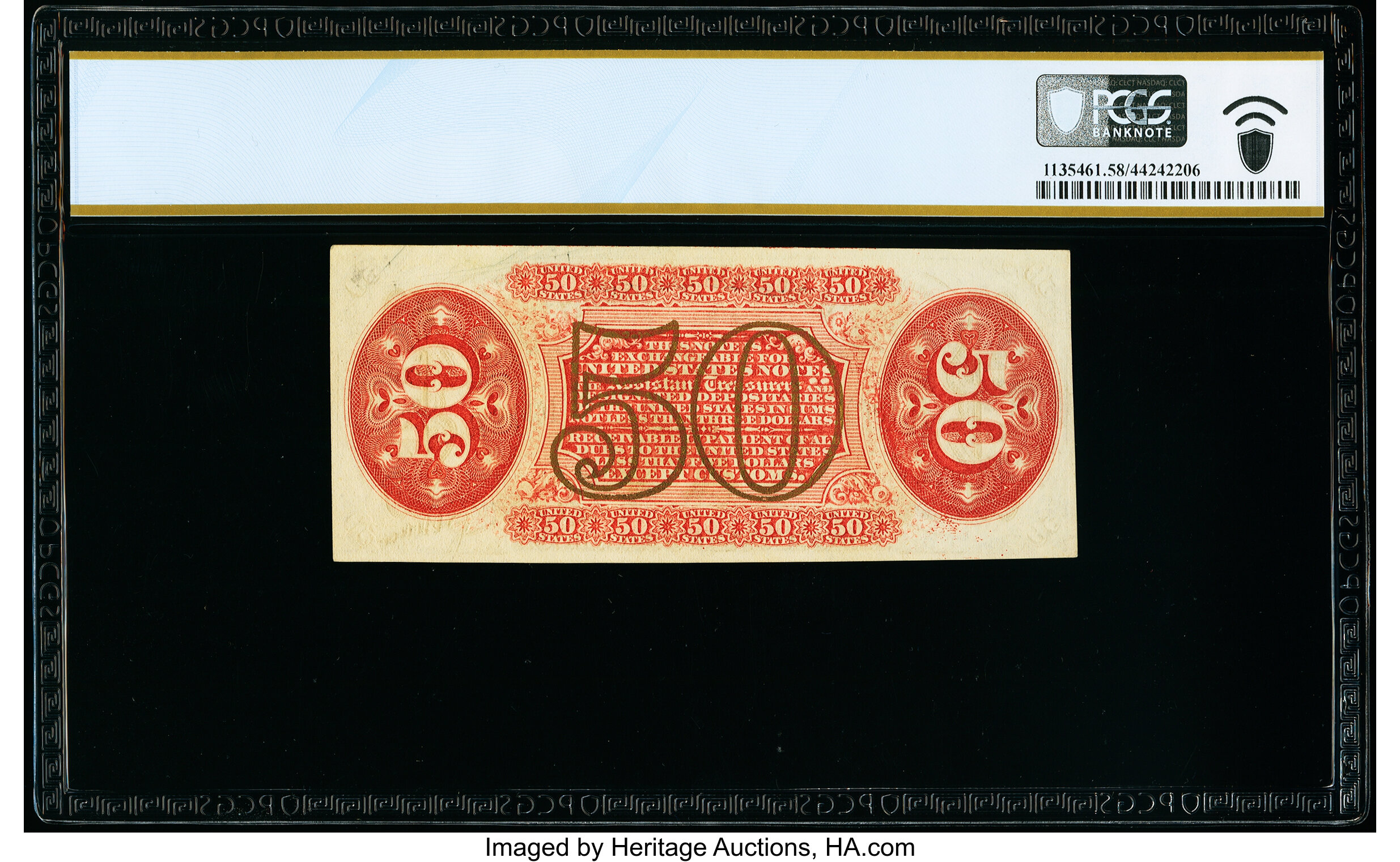 image for: Fr. 1346 50¢ Third Issue Justice PCGS Banknote Choice About Uncirculated 58PPQ....
