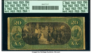 image for: Los Angeles, CA - $20 1875 Fr. 434 The First National Bank Ch. # 2491 PCGS Apparent Very Good 10....