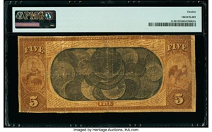 image for: San Francisco, CA - $5 1870 Fr. 1136 The First National Gold Bank Ch. # 1741 PMG Fine 12....