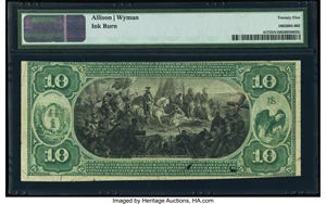 image for: New Haven, CT - $10 1875 Fr. 417 The Second National Bank Ch. # 227 PMG Very Fine 25 Net....