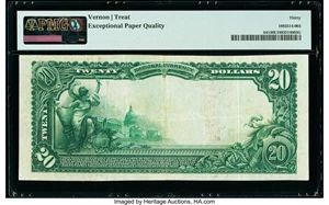 image for: Cambridge City, IN - $20 1902 Red Seal Fr. 641 The Wayne National Bank Ch. # (M)8871 PMG Very Fine 30 EPQ....