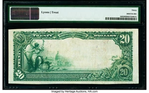 image for: Monroe, OH - $20 1902 Red Seal Fr. 640 The Monroe National Bank Ch. # (M)7947 PMG Very Fine 30....