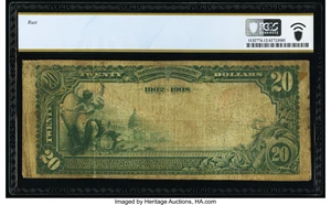 image for: Doyle, TN - $20 1902 Date Back Fr. 646 The First National Bank Ch. # (S)10190 PCGS Banknote Fine 12 Details....