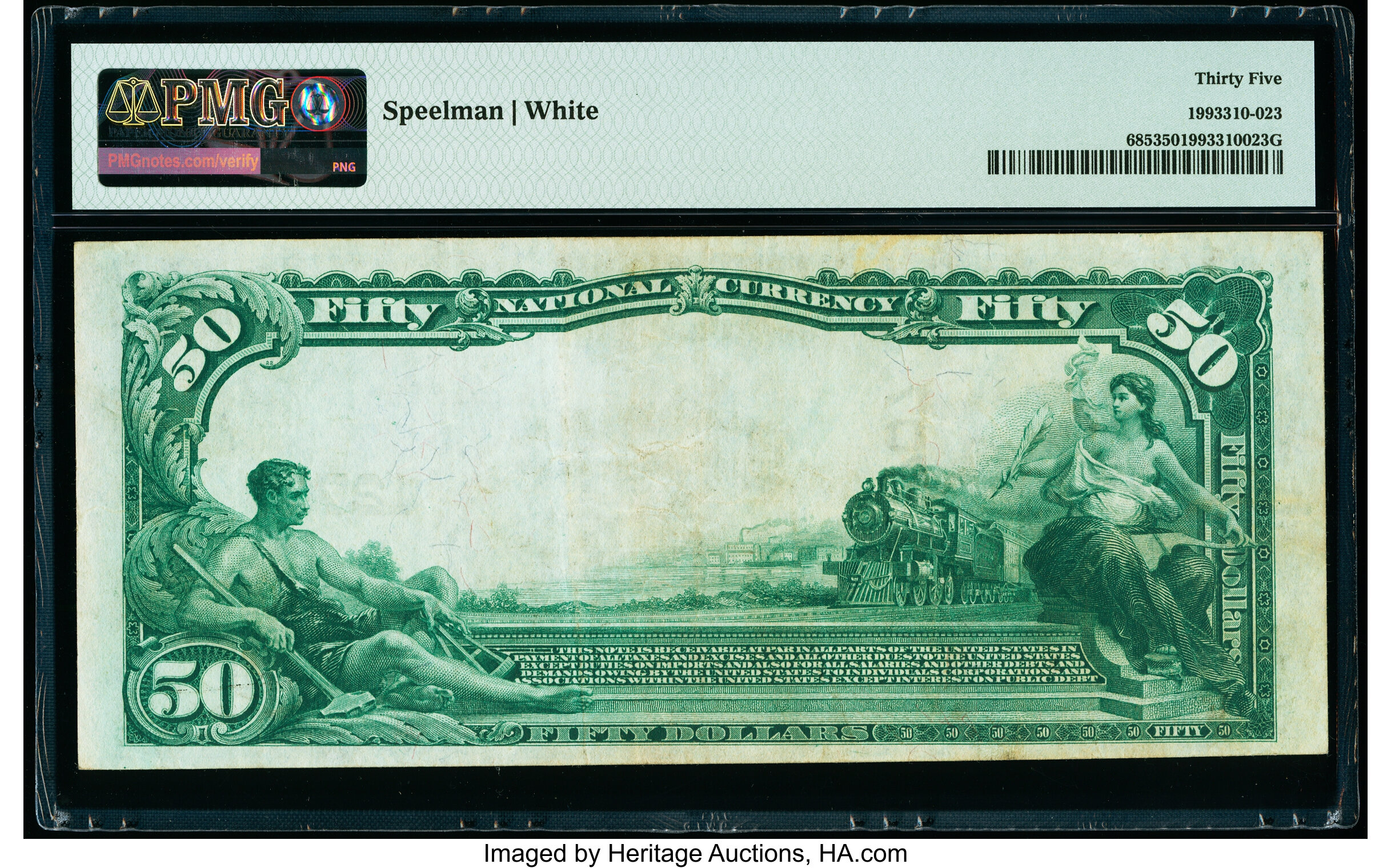 image for: Dallas, TX - $50 1902 Plain Back Fr. 685 The Mercantile National Bank Ch. # 12707 PMG Choice Very Fine 35....