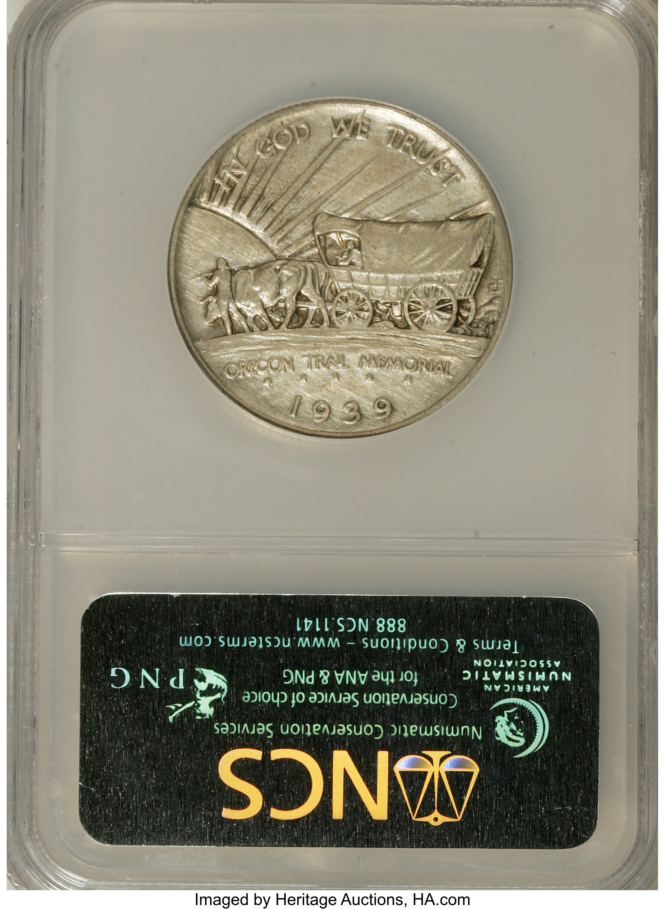 1939-D 50c Oregon Trail XF40 thumbnail 2
