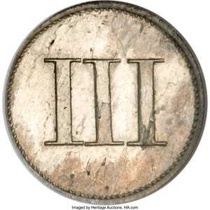 image for: 1849 P3CS Three Cent Silver, Judd-112 Original, Pollock-126, Low R.7, PR64 NGC....