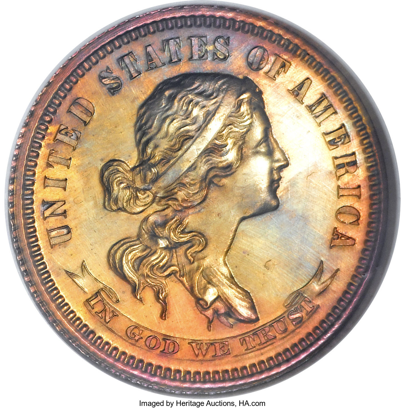 image for: 1870 10C Standard Silver Ten Cents, Judd-869, Pollock-965, High R.7, PR63 Brown NGC....