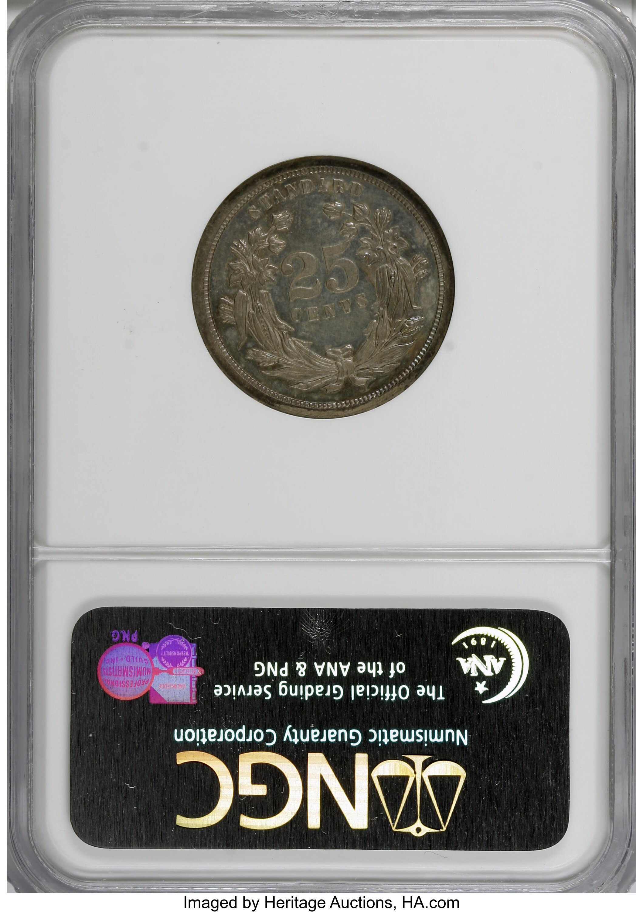image for: 1870 25C Standard Silver Quarter Dollar, Judd-877, Pollock-974, Low R.7, PR63 NGC....
