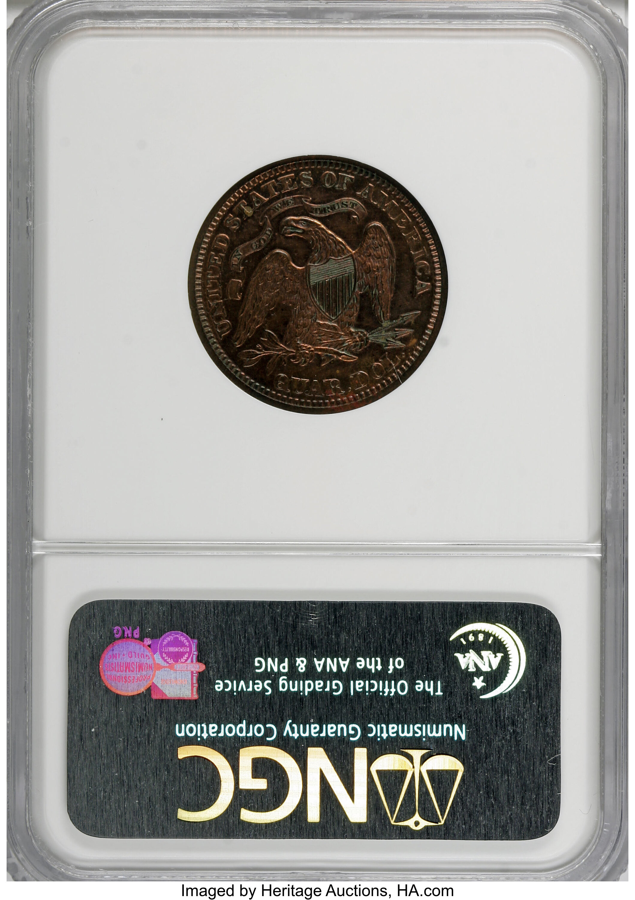 image for: 1870 25C Quarter Dollar, Judd-885, Pollock-983, Low R.7, PR63 Brown NGC....