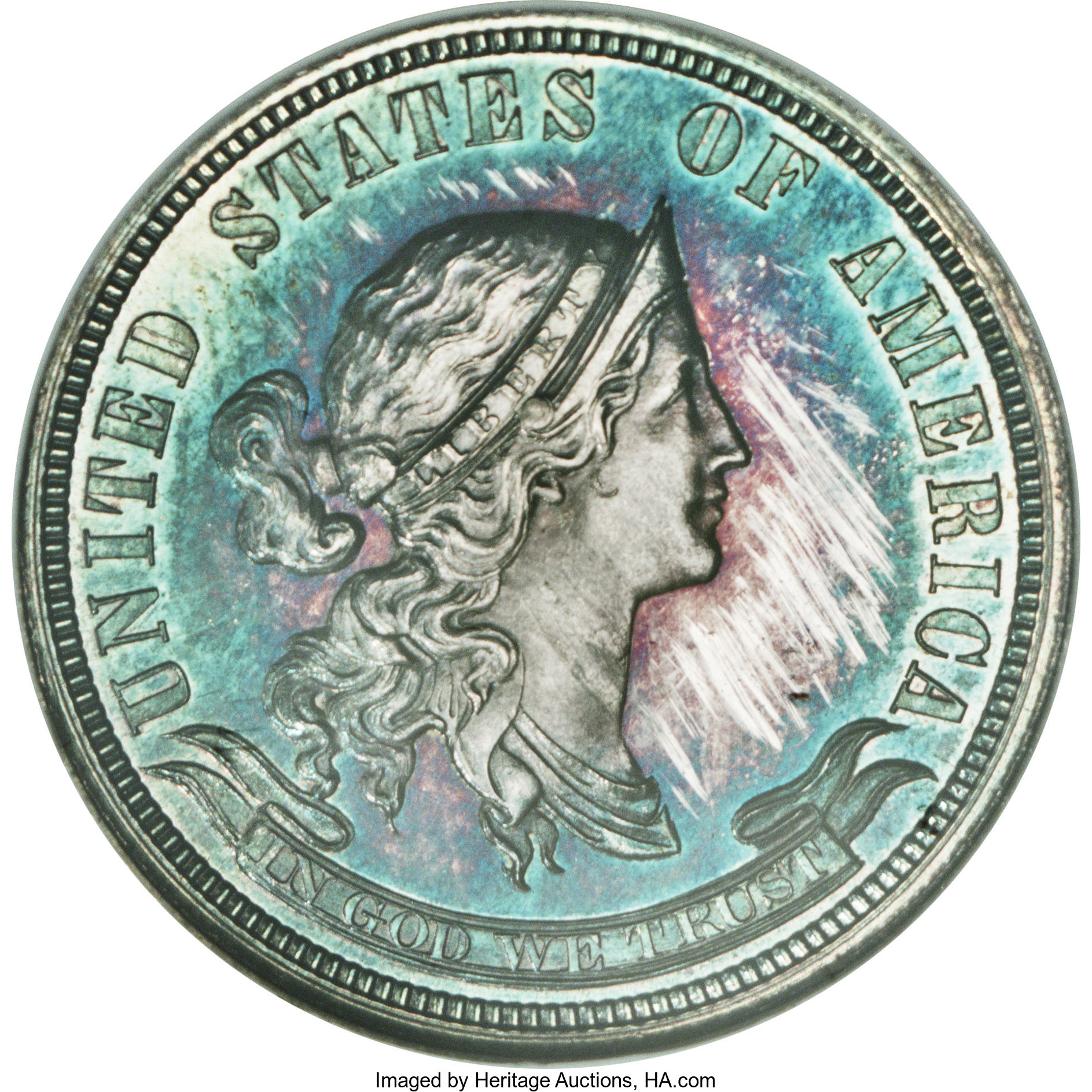 image for: 1870 25C Standard Silver Quarter Dollar, Judd-895, Pollock-1002, Low R.7, PR64  ★  NGC....