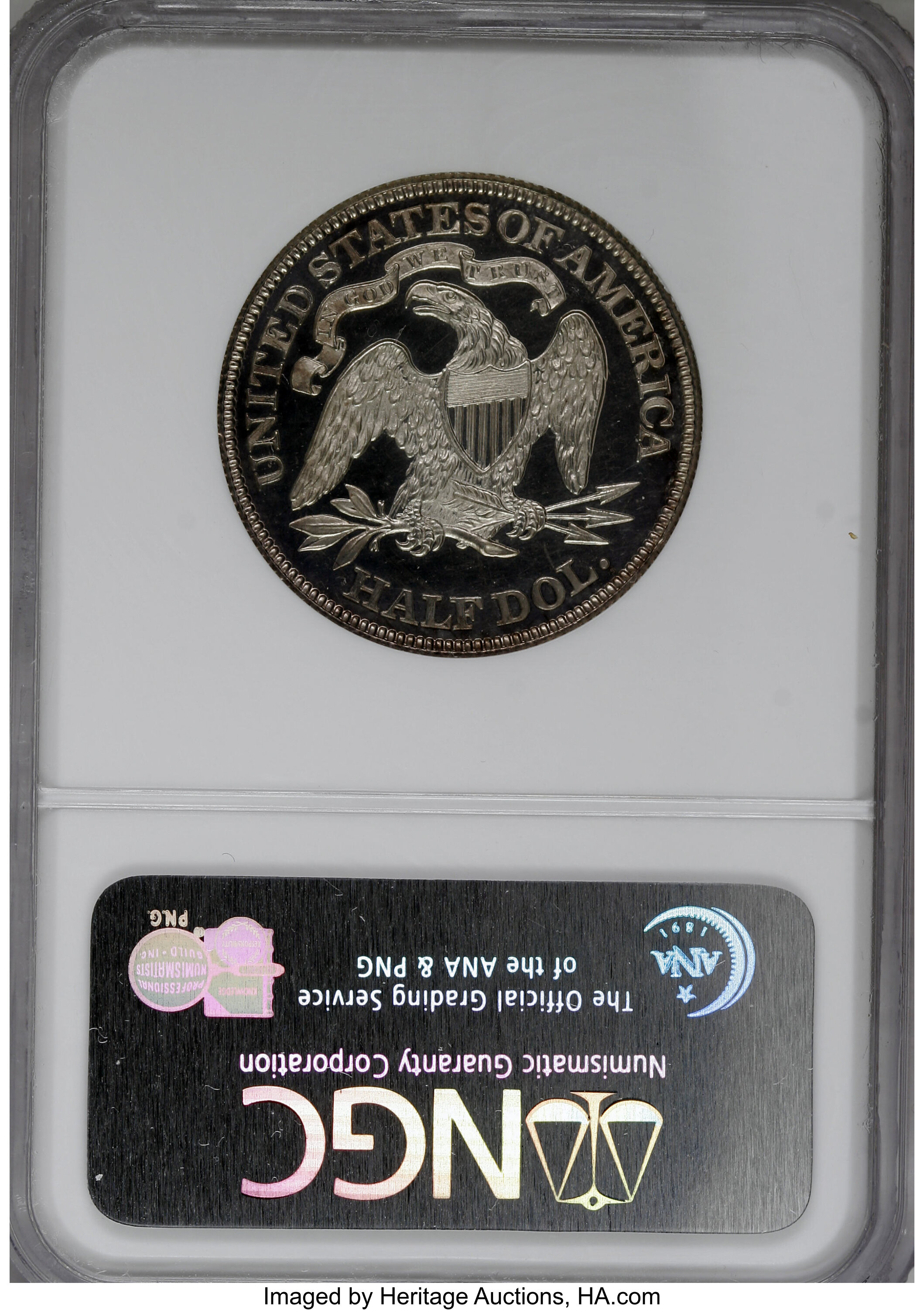image for: 1870 50C Half Dollar, Judd-933, Pollock-1039, Low R.7, PR64 Cameo NGC....