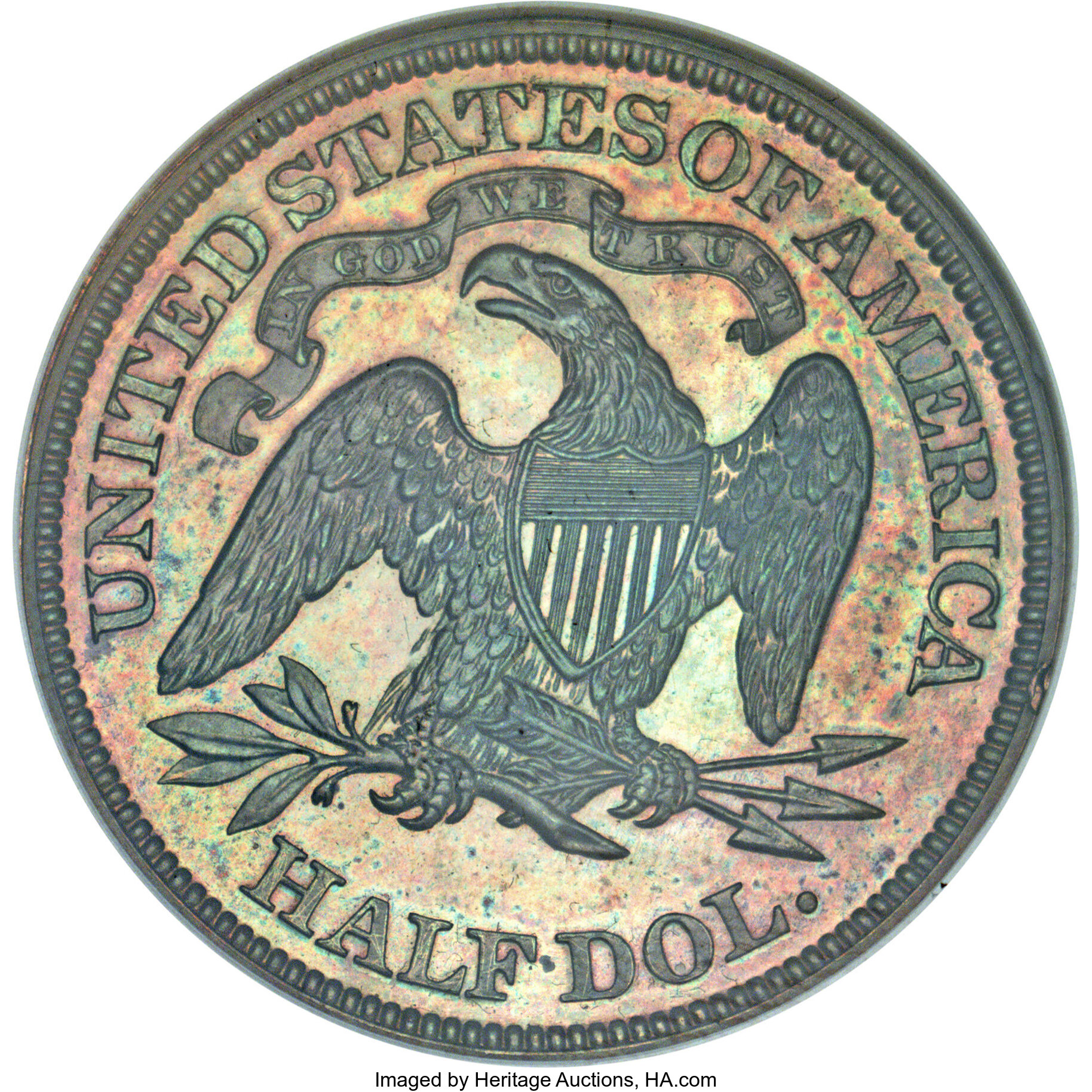 image for: 1870 50C Half Dollar, Judd-936, Pollock-1042, High R.6, PR65 Brown NGC....
