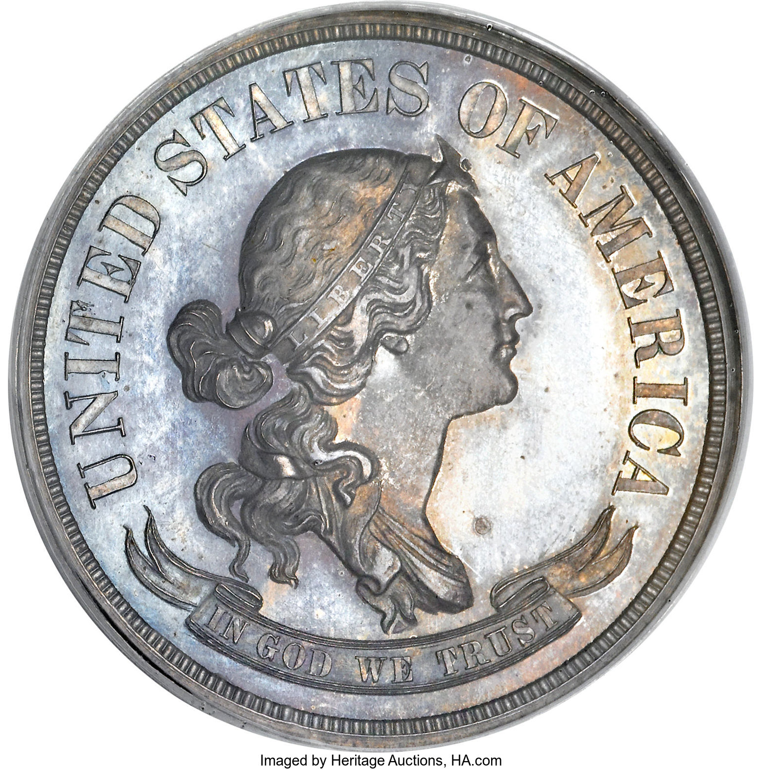image for: 1870 50C Standard Silver Half Dollar, Judd-958, Pollock-1109, High R.6, PR65 PCGS....