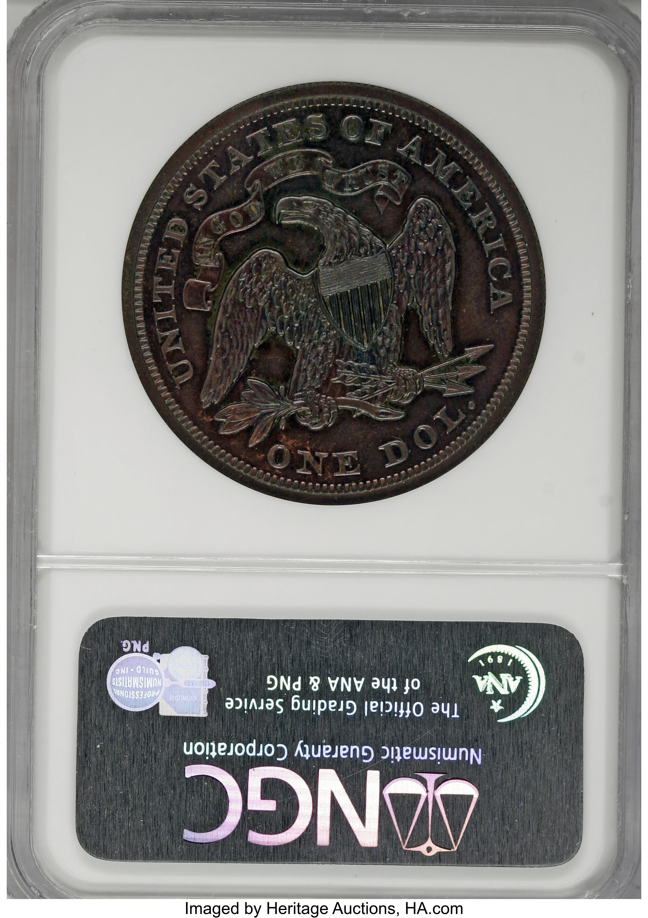 image for: 1870 $1 Dollar, Judd-1004, Pollock-1136, Low R.7, PR64 Brown NGC....