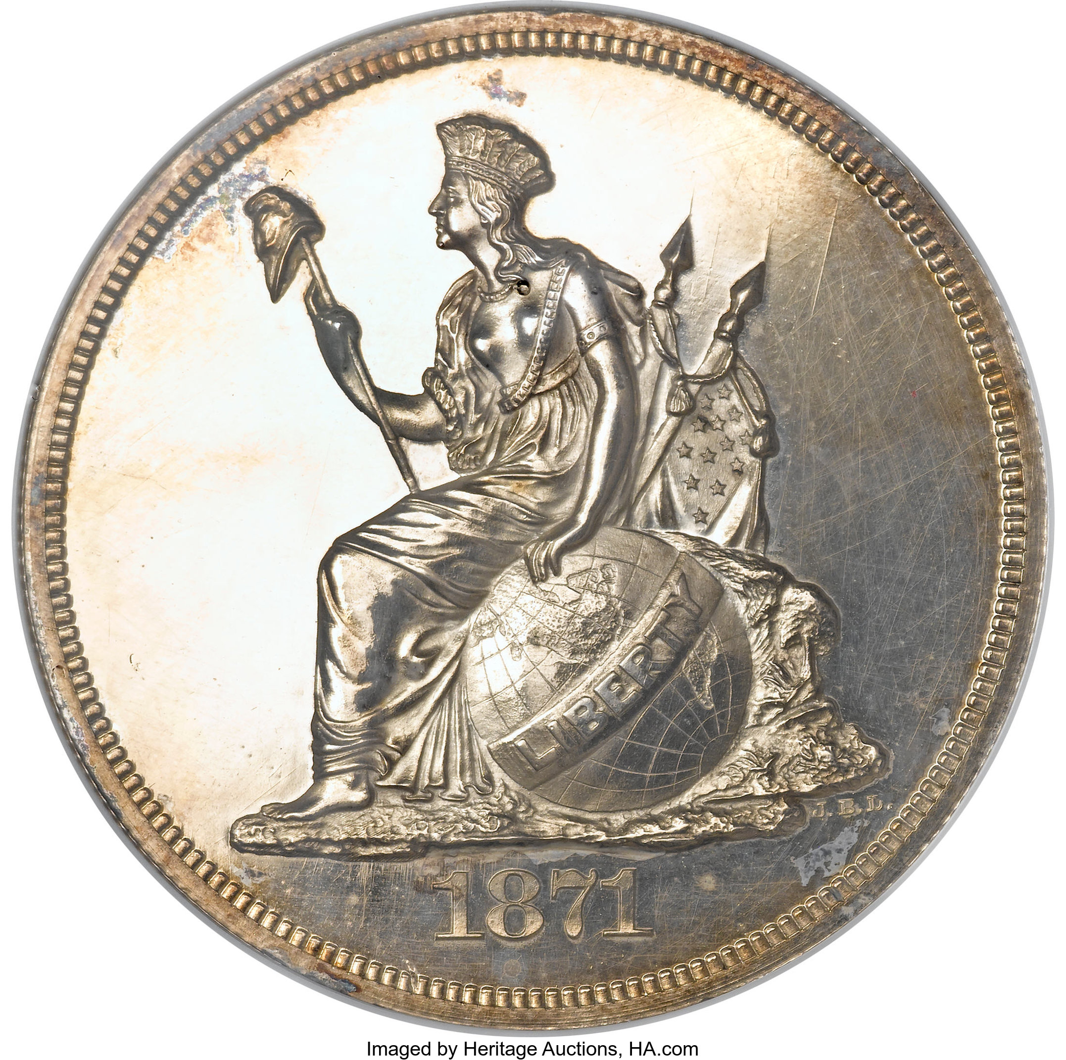 image for: 1871 $1 Dollar, Judd-1126, Pollock-1262, R.8, PR63 NGC....