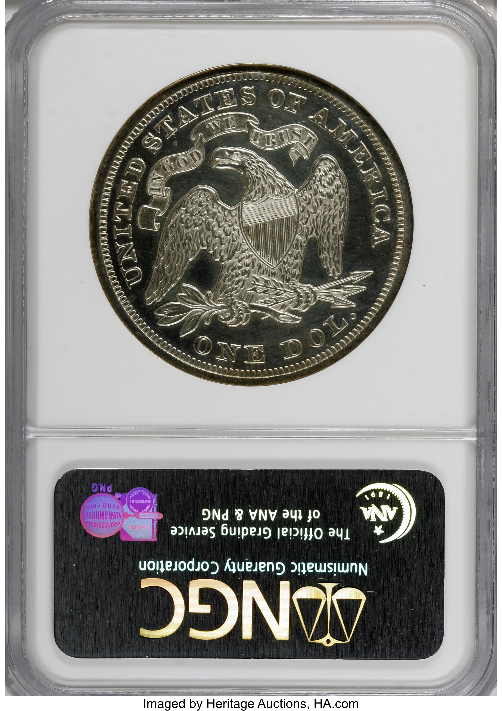 image for: 1871 $1 Dollar, Judd-1127, Pollock-1263, R.8, PR63 NGC....