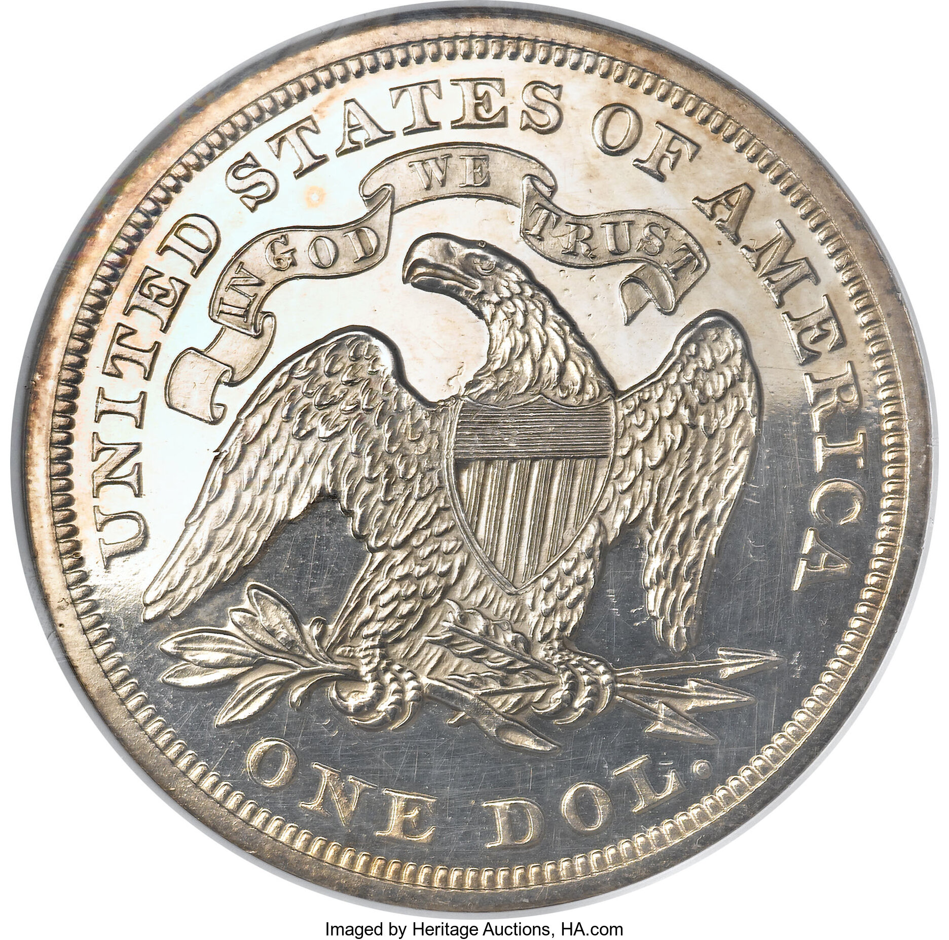 image for: 1871 $1 Dollar, Judd-1127, Pollock-1263, R.8, PR63 NGC....