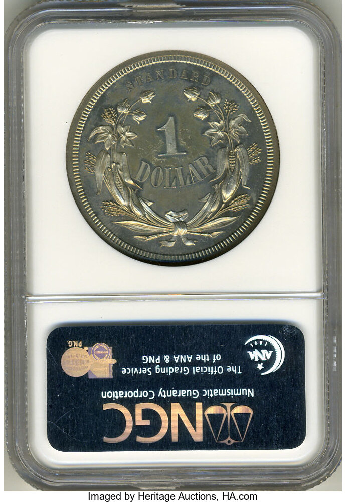 image for: 1871 $1 Standard Silver Dollar, Judd-1133, Pollock-1270, High R.6, PR64 Cameo NGC....