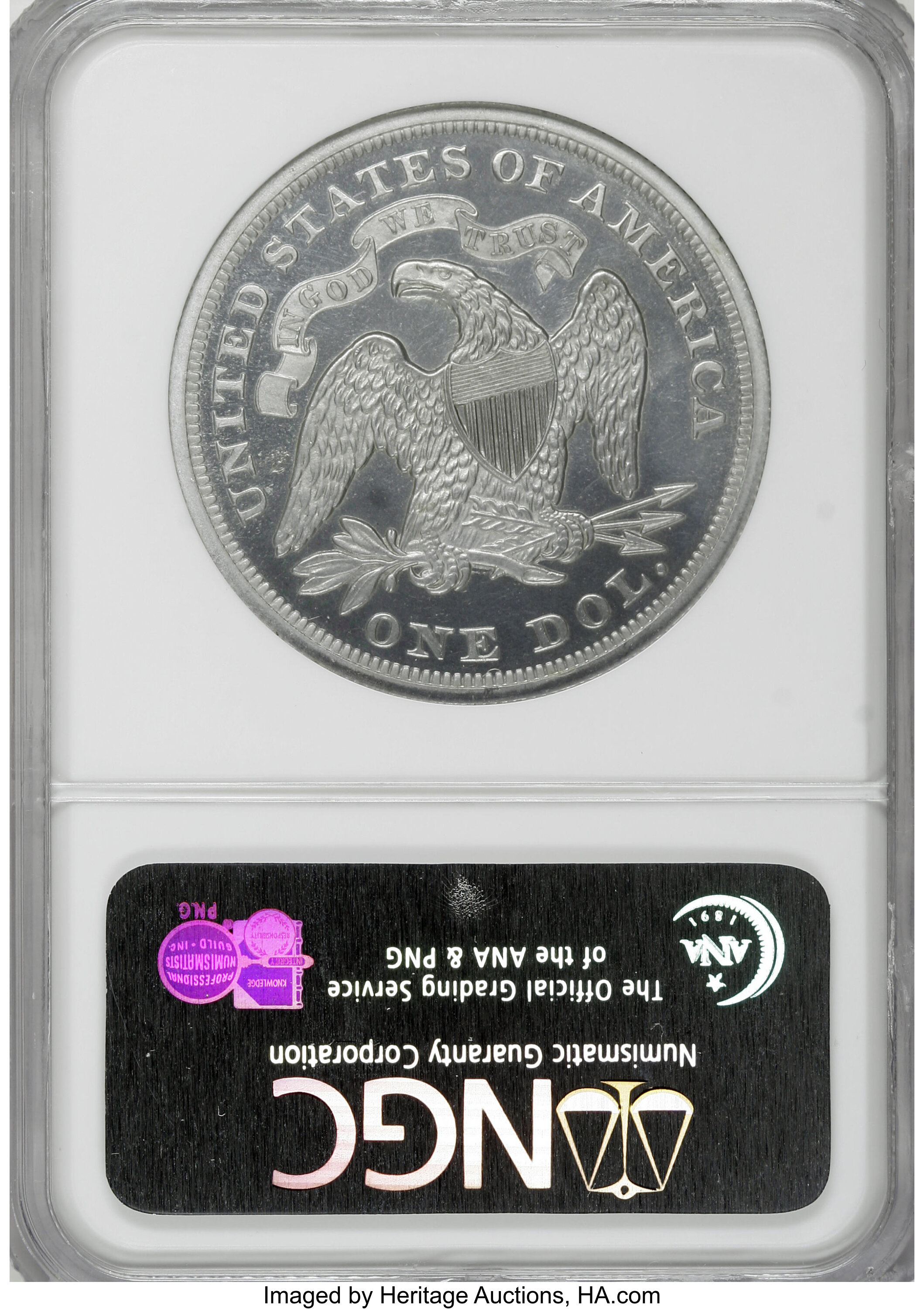 image for: 1871 $1 Dollar, Judd-1149, Pollock-1291, Low R.7, PR65 Cameo NGC....