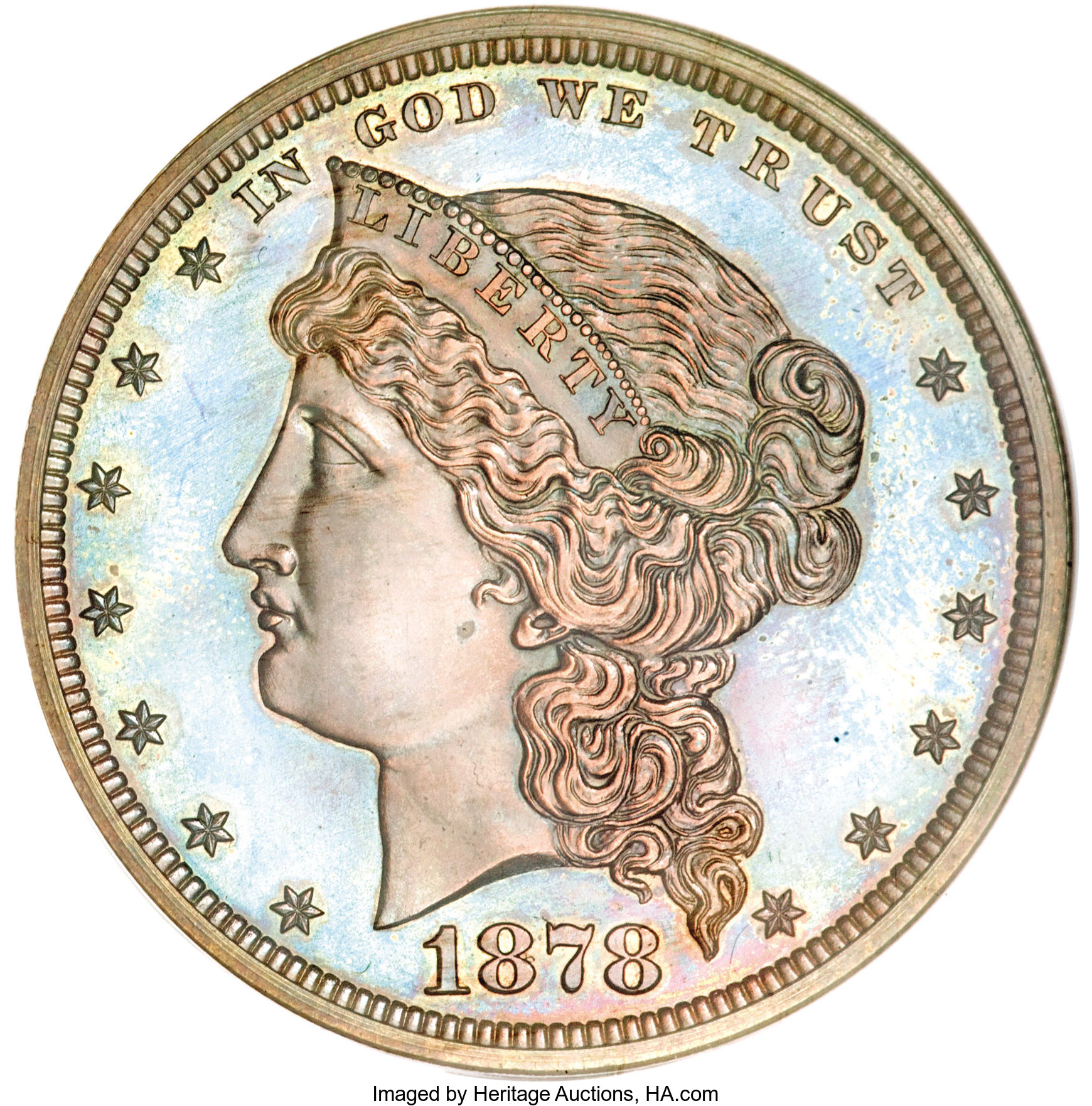 image for: 1878 $1 Dollar, Judd-1555, Pollock-1734, R.7, PR63 Brown NGC....