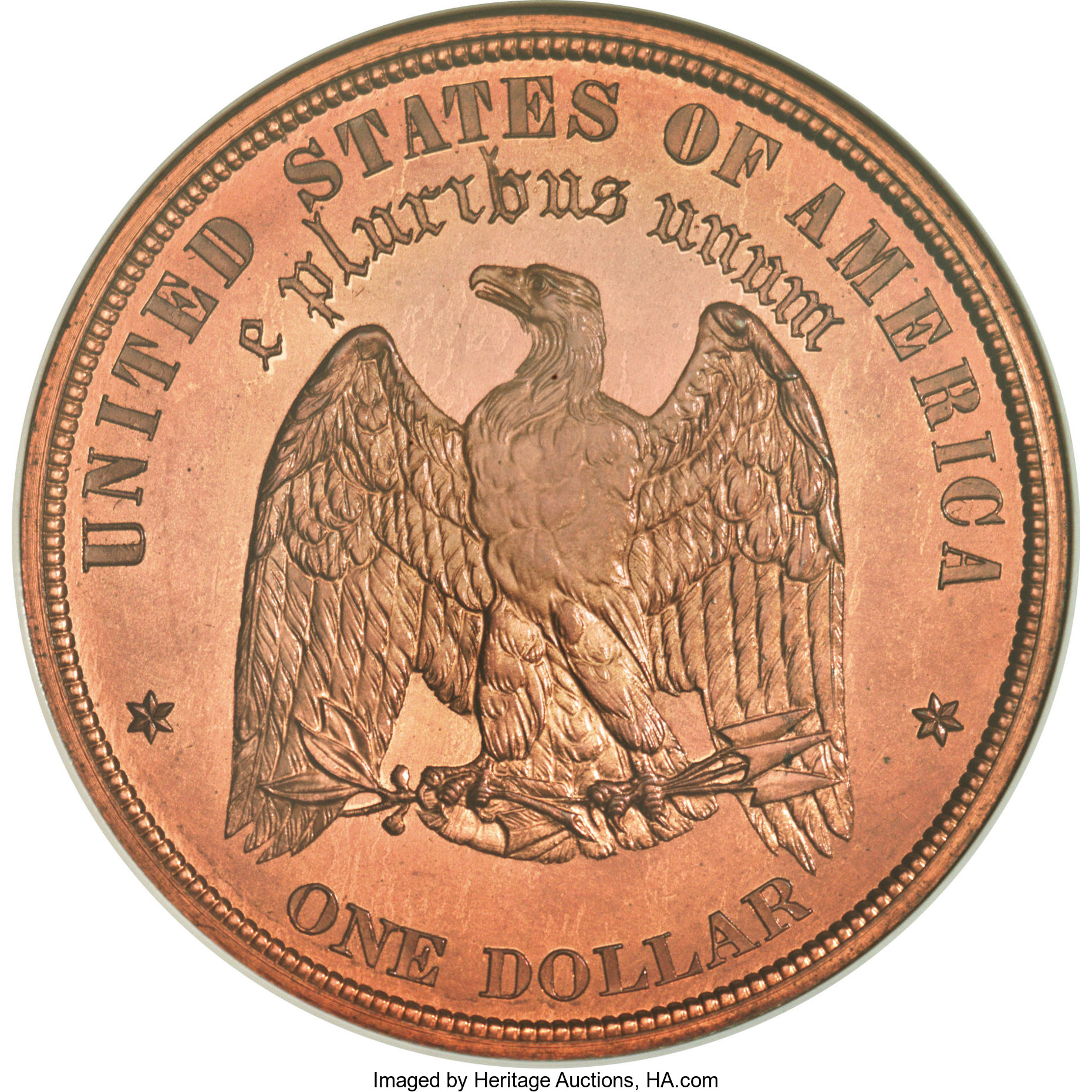 image for: 1878 $1 Morgan Dollar, Judd-1565, Pollock-1732, High R.7, PR65 Red NGC....