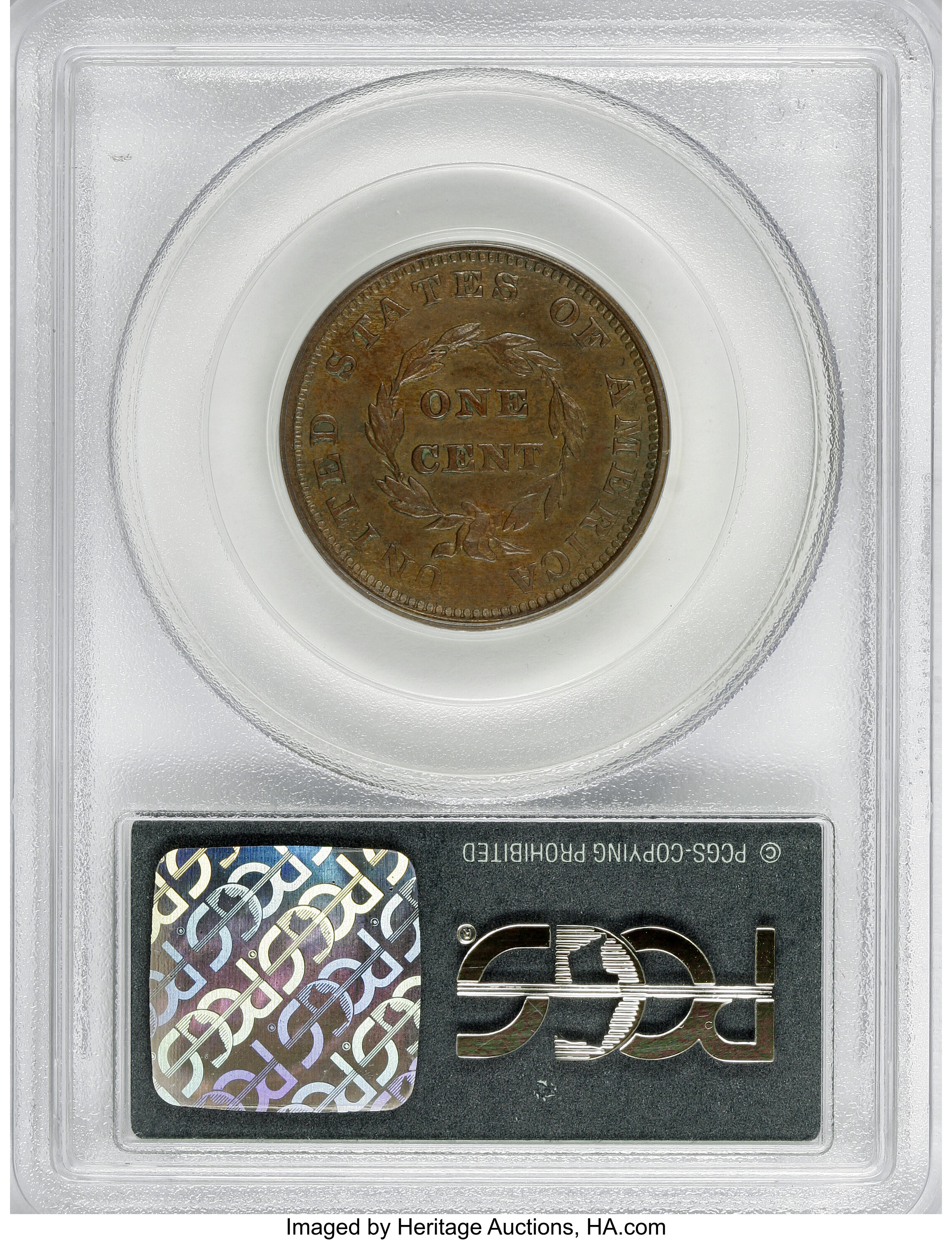 image for: 1855 P1C Flying Eagle Cent, Judd-173, Pollock-198, Low R.7, PR63 Brown PCGS....