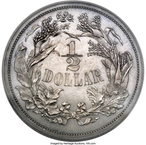image for: 1859 P50C Half Dollar, Judd-239, Pollock-295, R.4, PR60 PCGS....
