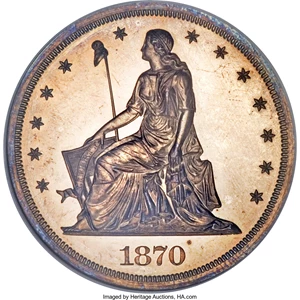 image for: 1870 $1 Dollar, Judd-1003, Pollock-1135, Low R.7, PR65 NGC....