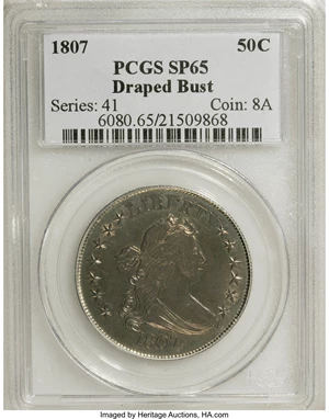image for: 1807 50C Specimen 65 PCGS....