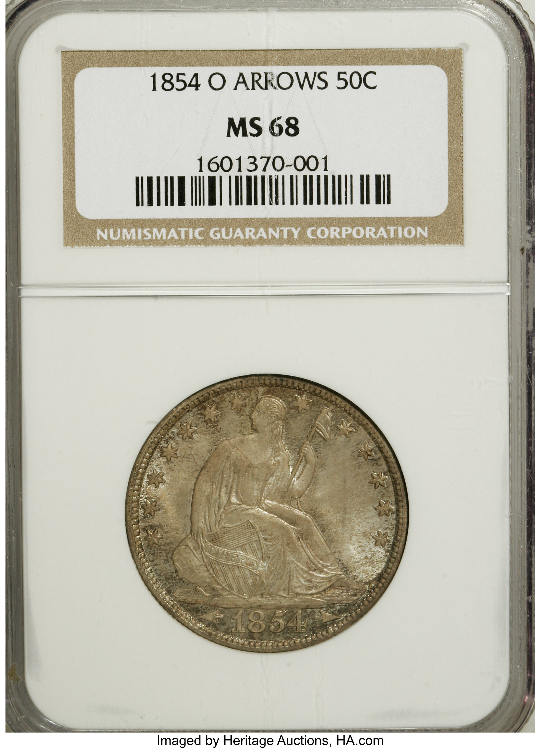 1854-O outlet Seated Half Dollar