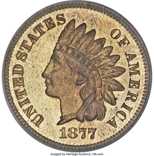 image for: 1877 1C PR65 Cameo PCGS....