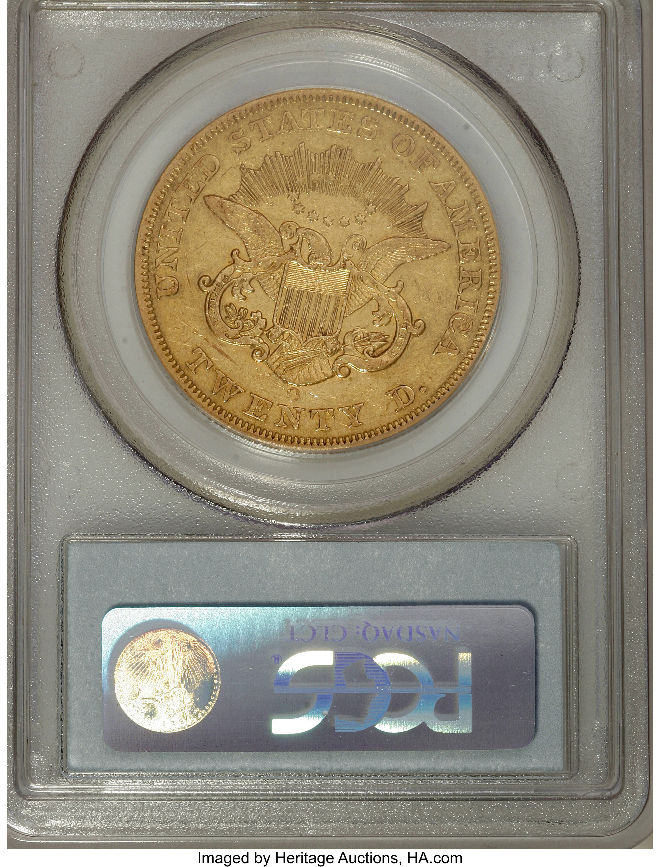 image for: 1856-O $20 XF45 PCGS. CAC....