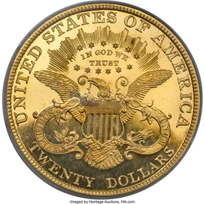 image for: 1898 $20 PR65 Deep Cameo PCGS....