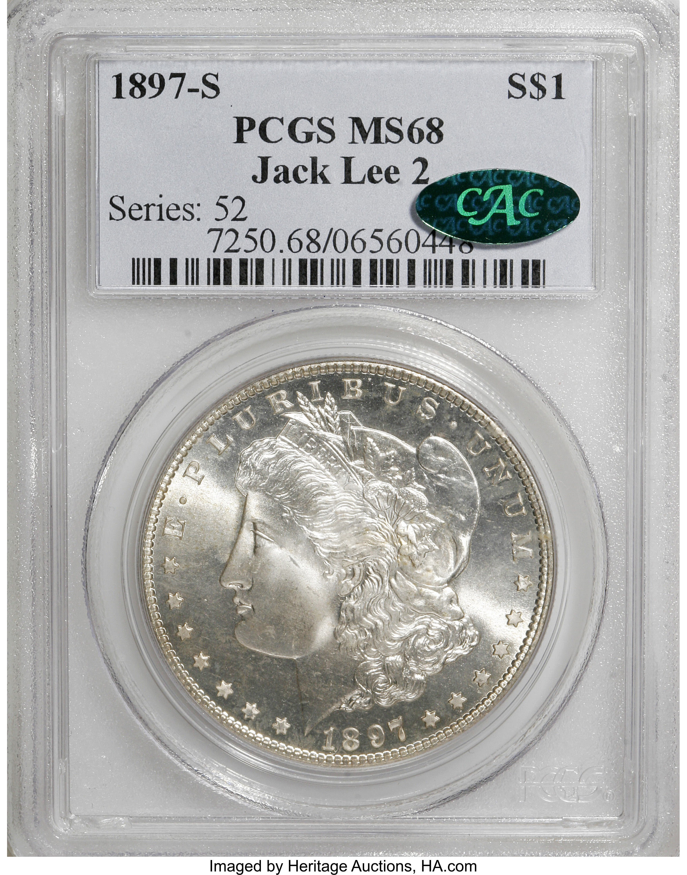 1897-S $1 MS68 CAC thumbnail 4