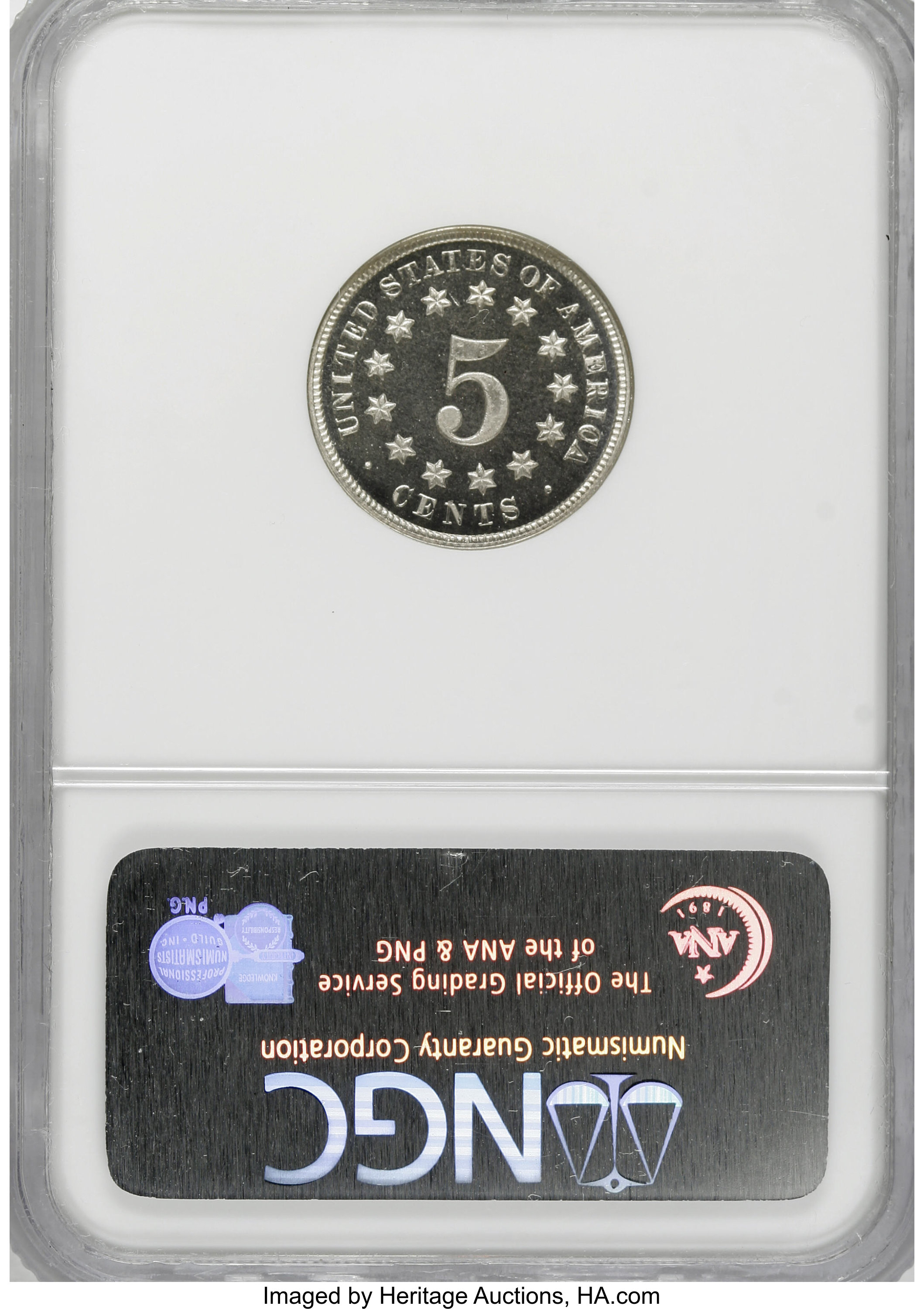 image for: 1876 5C PR66 Ultra Cameo NGC....
