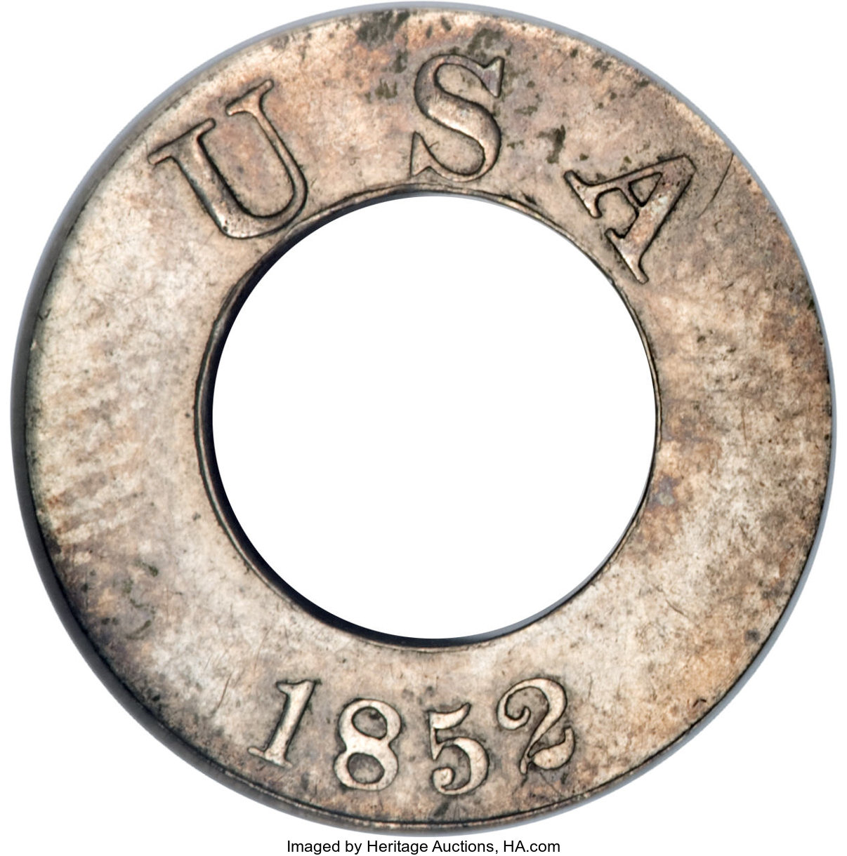 image for: 1852 PG$1 Gold Dollar, Judd-138 Thin, Pollock-165, Low R.7, PR62 NGC....