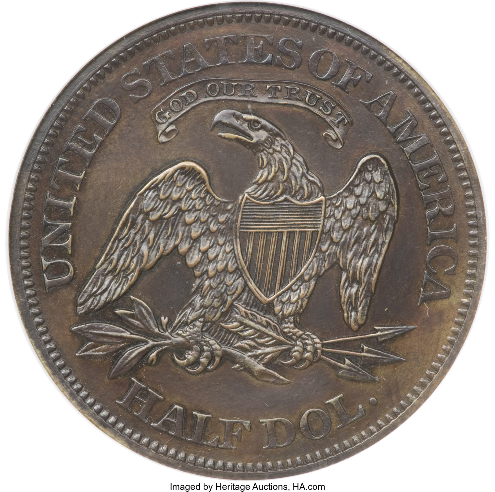 image for: 1862 50C Half Dollar, Judd-294, Pollock-352, Low R.7, PR62 Brown NGC....