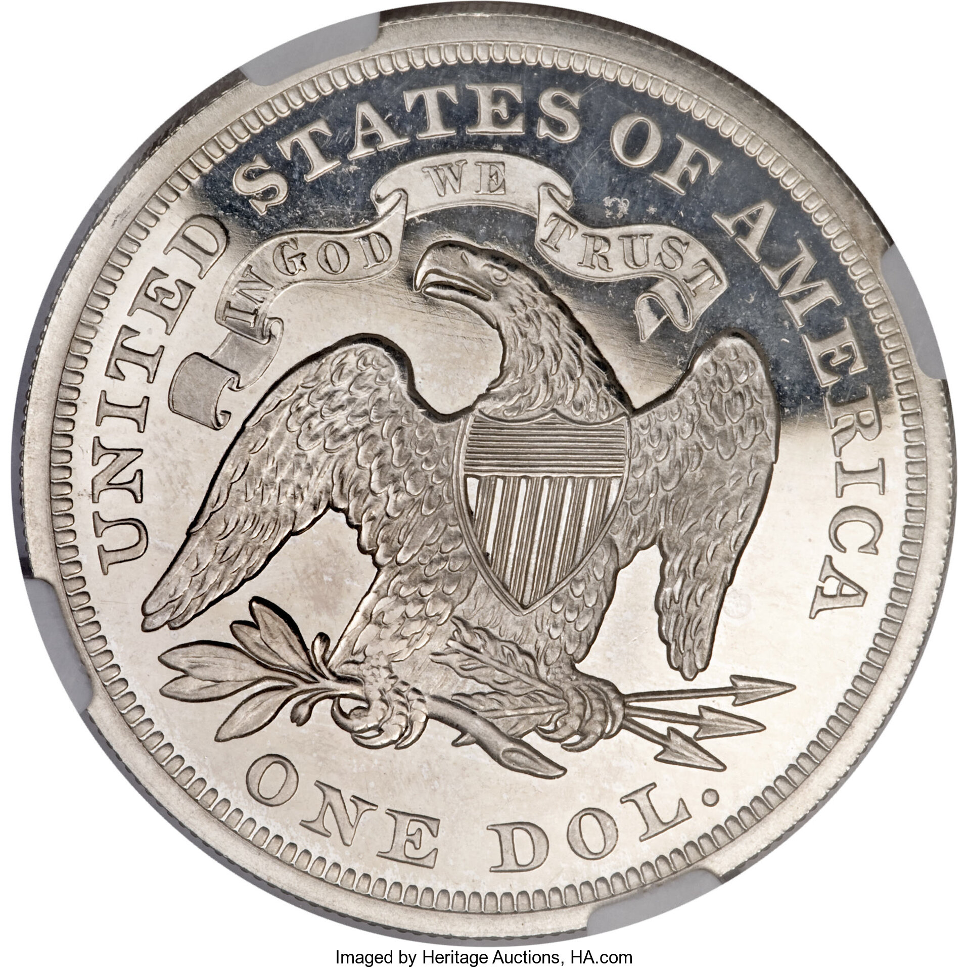 image for: 1870 $1 PR66 Ultra Cameo NGC....