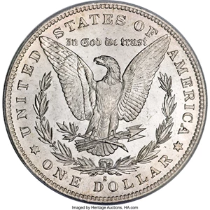 image for: 1883-S $1 MS66 PCGS....