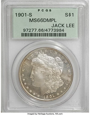 image for: 1901-S $1 MS66 Deep Mirror Prooflike PCGS....