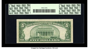 image for: Fr. 1850-H $5 1929 Federal Reserve Bank Note. PCGS Choice About New 55PPQ....