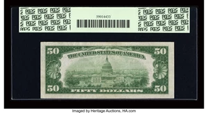 image for: Fr. 1880-D $50 1929 Federal Reserve Bank Note. PCGS New 62....