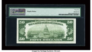 image for: Fr. 1880-D* $50 1929 Federal Reserve Bank Note. PMG Choice Extremely Fine 45....