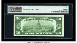 image for: Fr. 1880-I $50 1929 Federal Reserve Bank Note. PMG Gem Uncirculated 65 EPQ....