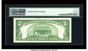 image for: Fr. 1950-F $5 1928 Federal Reserve Note. PMG Gem Uncirculated 66 EPQ....