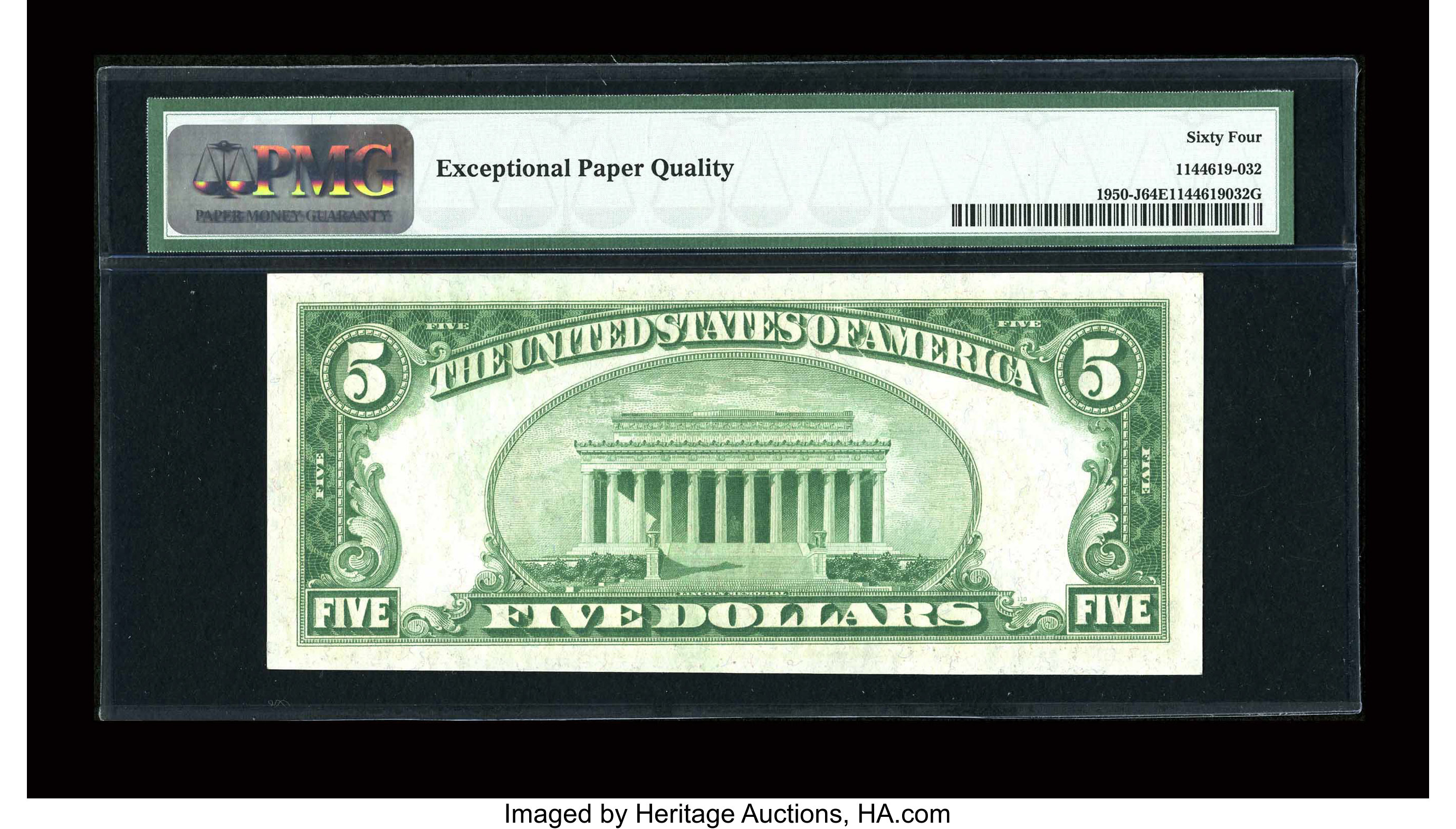 image for: Fr. 1950-J $5 1928 Federal Reserve Note. PMG Choice Uncirculated 64 EPQ....