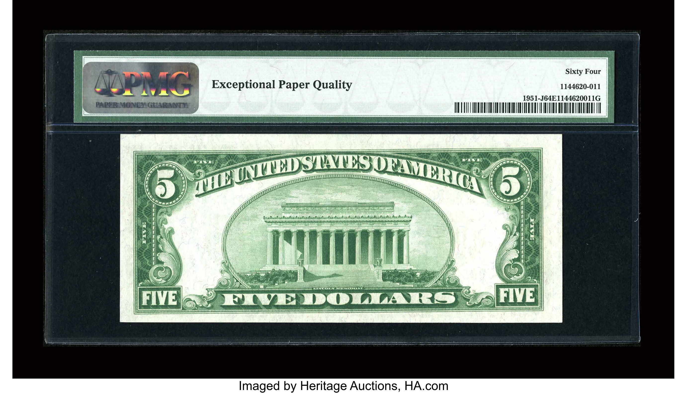 image for: Fr. 1951-J $5 1928A Federal Reserve Note. PMG Choice Uncirculated 64 EPQ....