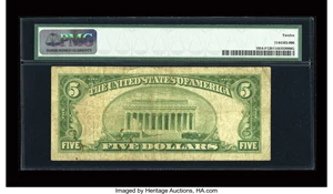 image for: Fr. 1954-F $5 1928D Federal Reserve Note. PMG Fine 12....