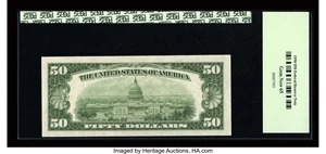 image for: Fr. 2107-D* $50 1950 Federal Reserve Note. PCGS Gem New 65....