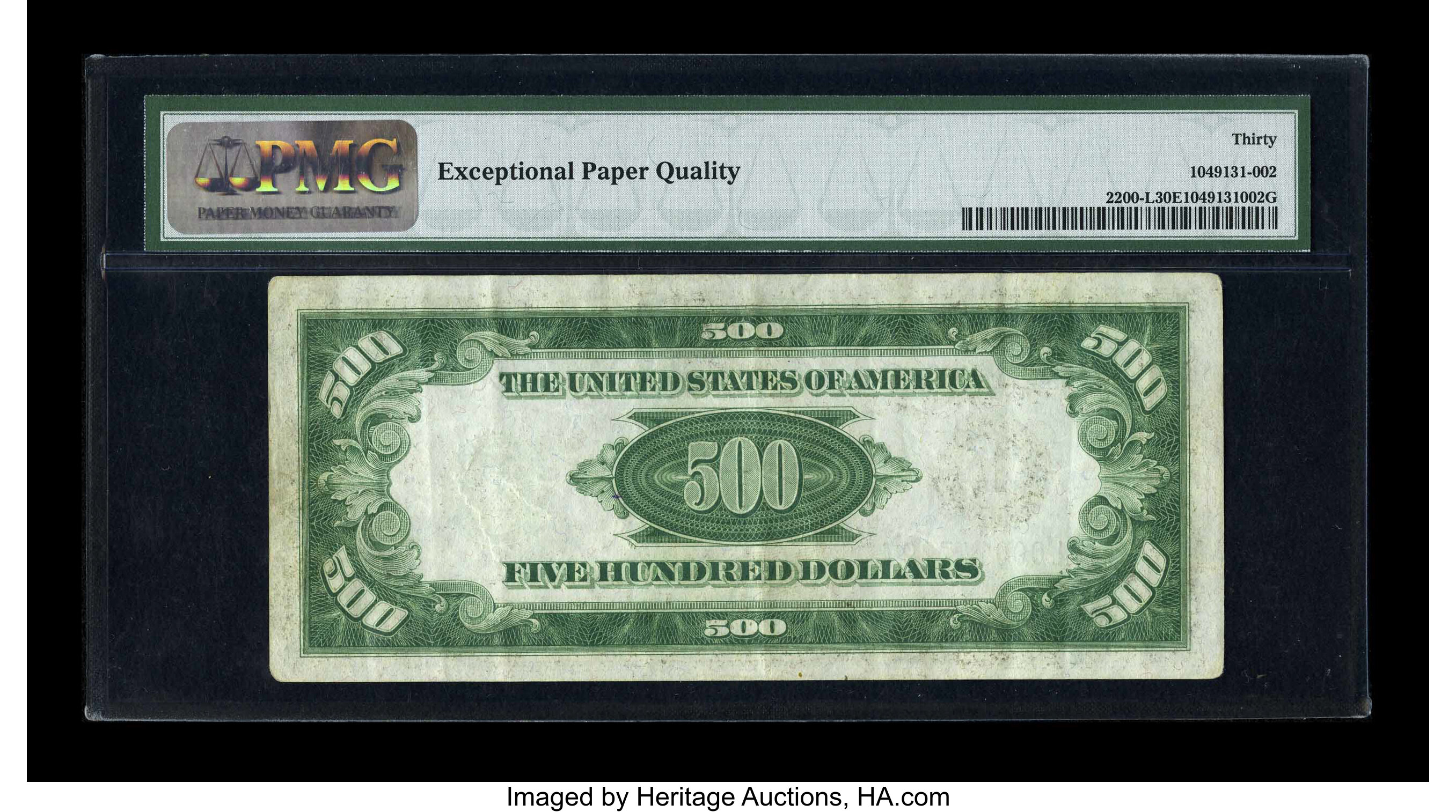 image for: Fr. 2200-L $500 1928 Federal Reserve Note. PMG Very Fine 30 EPQ....